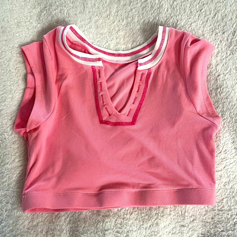 TEMU Solid Color Cropped Tank Top